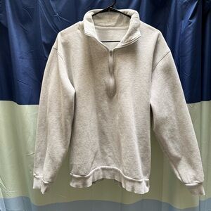 lululemon athletica Gray Quarter-Zip Sweatshirt